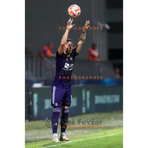 in action during Prva liga Telemach match between Koper and Maribor at Arena Bonifika, Koper, Slovenia on July 31, 2022