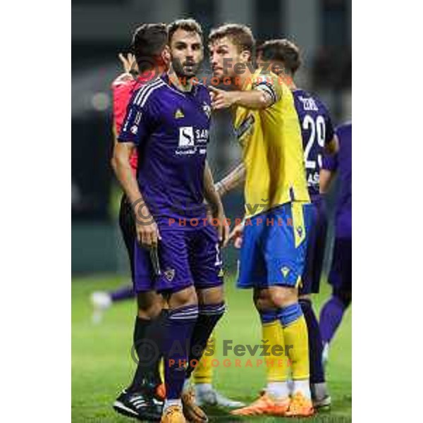 in action during Prva liga Telemach match between Koper and Maribor at Arena Bonifika, Koper, Slovenia on July 31, 2022
