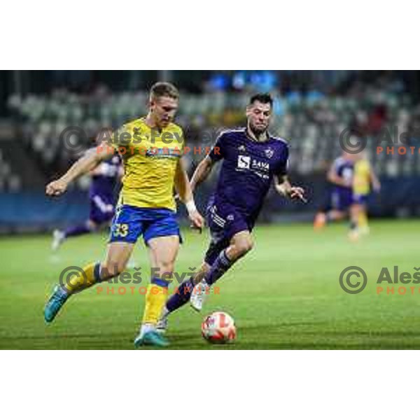 in action during Prva liga Telemach match between Koper and Maribor at Arena Bonifika, Koper, Slovenia on July 31, 2022