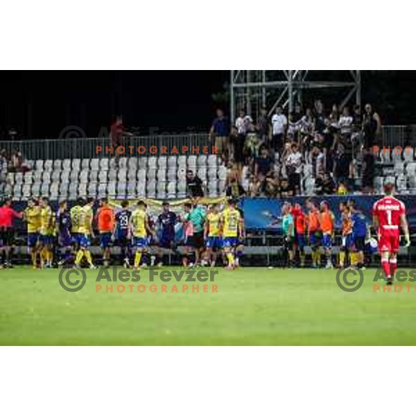 in action during Prva liga Telemach match between Koper and Maribor at Arena Bonifika, Koper, Slovenia on July 31, 2022