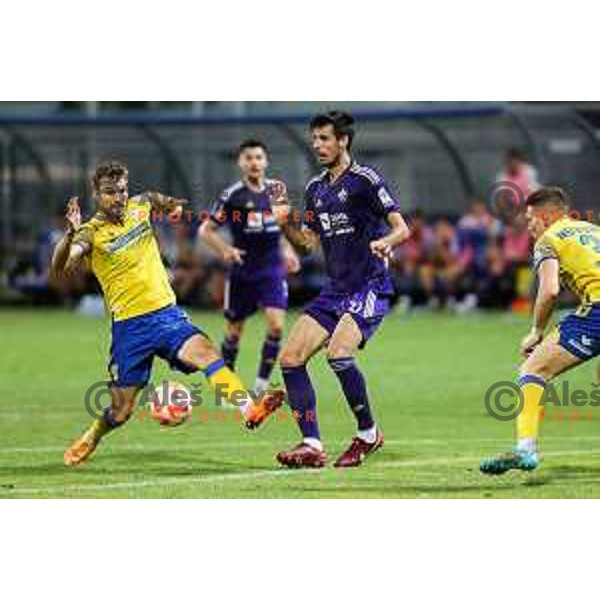 in action during Prva liga Telemach match between Koper and Maribor at Arena Bonifika, Koper, Slovenia on July 31, 2022