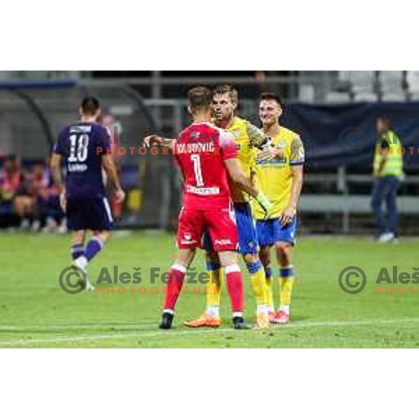 in action during Prva liga Telemach match between Koper and Maribor at Arena Bonifika, Koper, Slovenia on July 31, 2022
