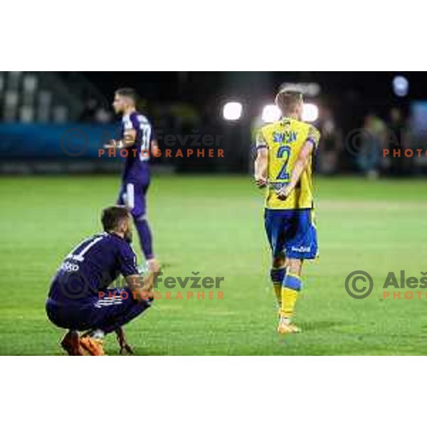 in action during Prva liga Telemach match between Koper and Maribor at Arena Bonifika, Koper, Slovenia on July 31, 2022