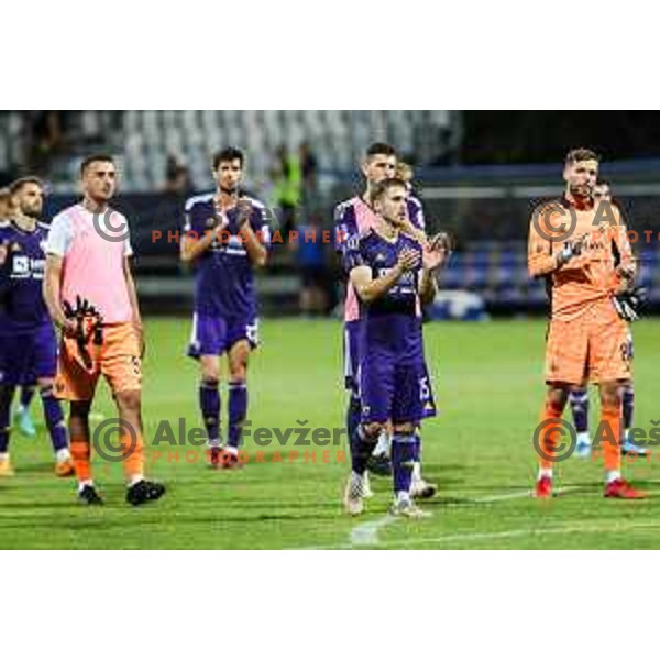 in action during Prva liga Telemach match between Koper and Maribor at Arena Bonifika, Koper, Slovenia on July 31, 2022
