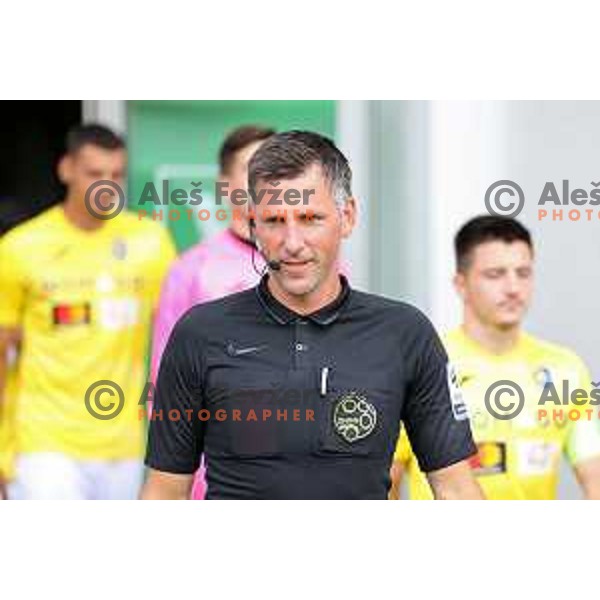 in action during Prva Liga Telemach 2022-2023 football match between Olimpija and Bravo in SRC Stozice, Ljubljana, Slovenia on July 31, 2022
