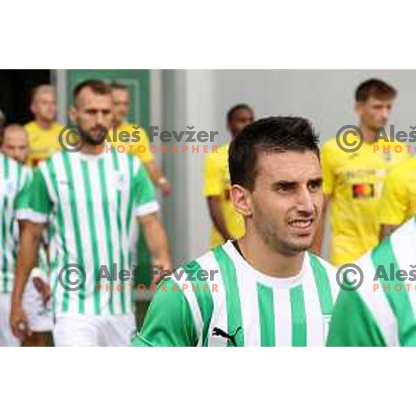 in action during Prva Liga Telemach 2022-2023 football match between Olimpija and Bravo in SRC Stozice, Ljubljana, Slovenia on July 31, 2022