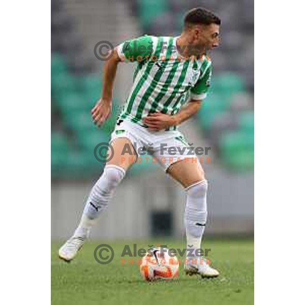Mario Kvesic in action during Prva Liga Telemach 2022-2023 football match between Olimpija and Bravo in SRC Stozice, Ljubljana, Slovenia on July 31, 2022