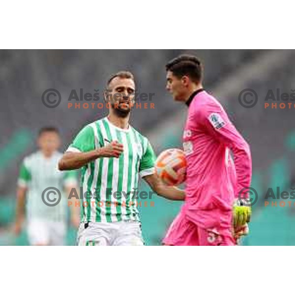 Mustafa Nukic in action during Prva Liga Telemach 2022-2023 football match between Olimpija and Bravo in SRC Stozice, Ljubljana, Slovenia on July 31, 2022