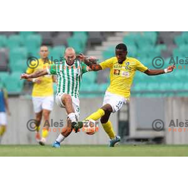 in action during Prva Liga Telemach 2022-2023 football match between Olimpija and Bravo in SRC Stozice, Ljubljana, Slovenia on July 31, 2022