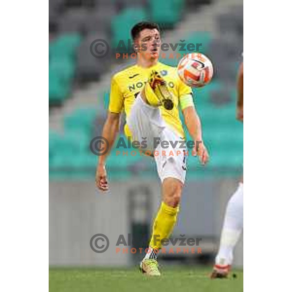 in action during Prva Liga Telemach 2022-2023 football match between Olimpija and Bravo in SRC Stozice, Ljubljana, Slovenia on July 31, 2022