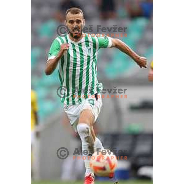 Mustafa Nukic in action during Prva Liga Telemach 2022-2023 football match between Olimpija and Bravo in SRC Stozice, Ljubljana, Slovenia on July 31, 2022