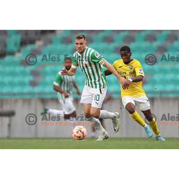 Timi Max Elsnik in action during Prva Liga Telemach 2022-2023 football match between Olimpija and Bravo in SRC Stozice, Ljubljana, Slovenia on July 31, 2022