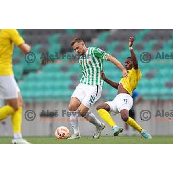 Timi Max Elsnik in action during Prva Liga Telemach 2022-2023 football match between Olimpija and Bravo in SRC Stozice, Ljubljana, Slovenia on July 31, 2022
