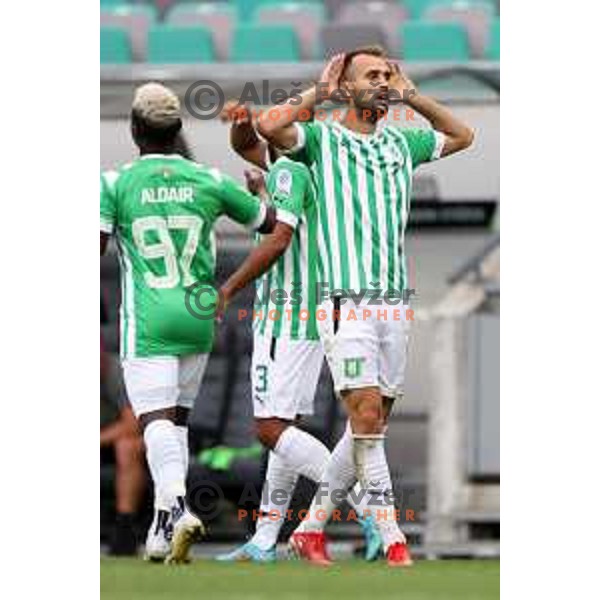 Mustafa Nukic in action during Prva Liga Telemach 2022-2023 football match between Olimpija and Bravo in SRC Stozice, Ljubljana, Slovenia on July 31, 2022