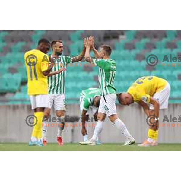 Mustafa Nukic in action during Prva Liga Telemach 2022-2023 football match between Olimpija and Bravo in SRC Stozice, Ljubljana, Slovenia on July 31, 2022