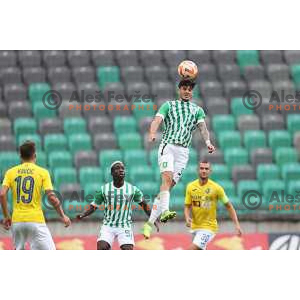 in action during Prva Liga Telemach 2022-2023 football match between Olimpija and Bravo in SRC Stozice, Ljubljana, Slovenia on July 31, 2022