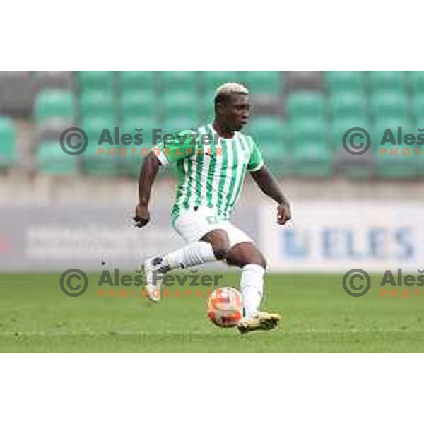 in action during Prva Liga Telemach 2022-2023 football match between Olimpija and Bravo in SRC Stozice, Ljubljana, Slovenia on July 31, 2022