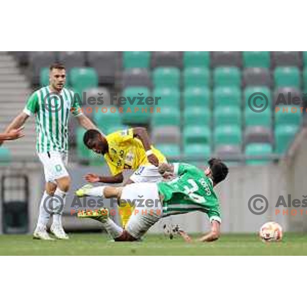 in action during Prva Liga Telemach 2022-2023 football match between Olimpija and Bravo in SRC Stozice, Ljubljana, Slovenia on July 31, 2022