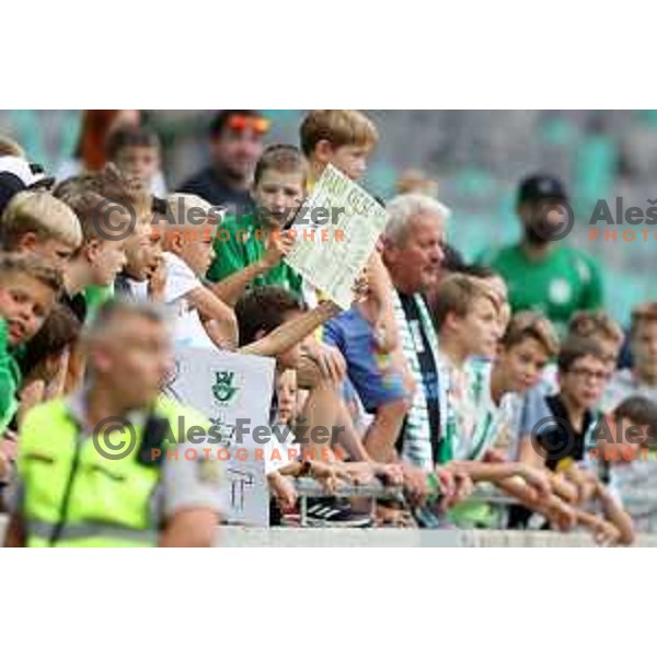 in action during Prva Liga Telemach 2022-2023 football match between Olimpija and Bravo in SRC Stozice, Ljubljana, Slovenia on July 31, 2022