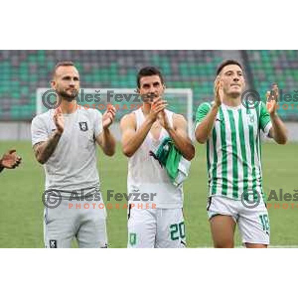 Mario Kvesic in action during Prva Liga Telemach 2022-2023 football match between Olimpija and Bravo in SRC Stozice, Ljubljana, Slovenia on July 31, 2022
