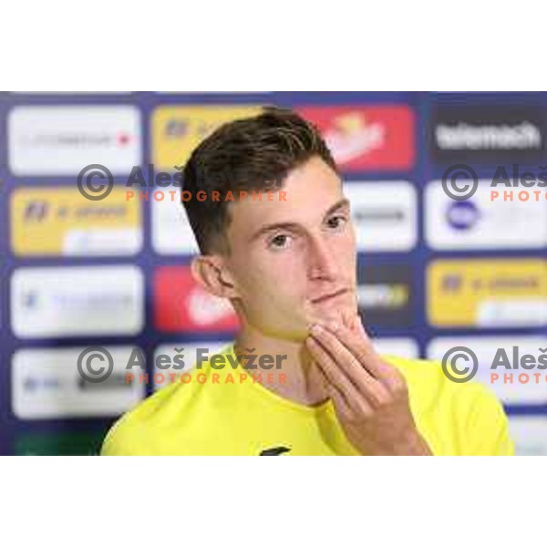 Matija Kavcic during Prva Liga Telemach 2022-2023 football match between Olimpija and Bravo in SRC Stozice, Ljubljana, Slovenia on July 31, 2022