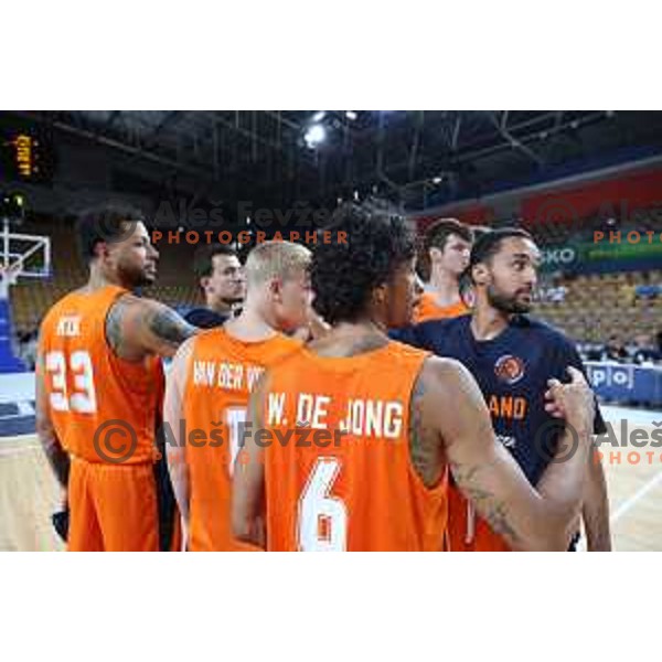 In action during basketball friendly match between Slovenia and Netherlands in Arena Zlatorog, Celje, Slovenia on August 4, 2022