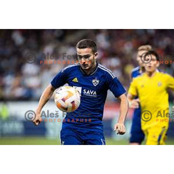 in action during UEFA Europa League qualifier football match between Maribor and HJK Helsinski in Ljudski vrt, Maribor, Slovenia on August 4, 2022. Photo: Jure Banfi