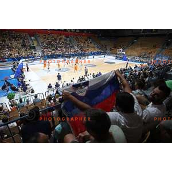 In action during basketball friendly match between Slovenia and Netherlands in Arena Zlatorog, Celje, Slovenia on August 4, 2022