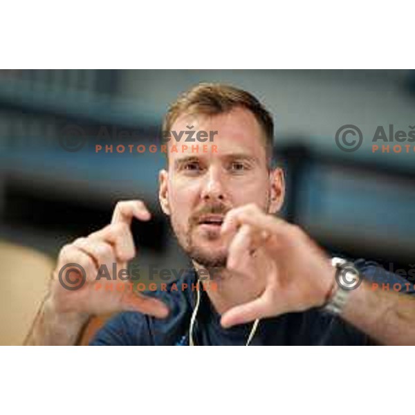 Zoran Dragic in action during basketball friendly match between Slovenia and Netherlands in Arena Zlatorog, Celje, Slovenia on August 4, 2022