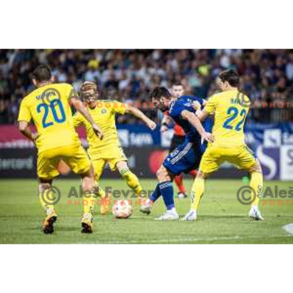 in action during UEFA Europa League qualifier football match between Maribor and HJK Helsinski in Ljudski vrt, Maribor, Slovenia on August 4, 2022. Photo: Jure Banfi