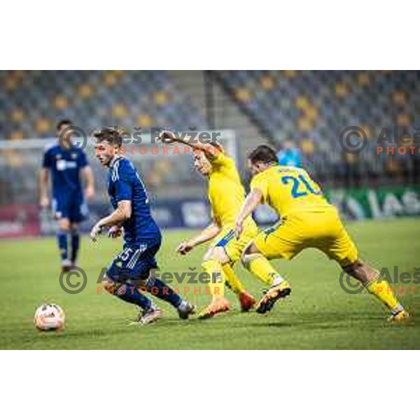 in action during UEFA Europa League qualifier football match between Maribor and HJK Helsinski in Ljudski vrt, Maribor, Slovenia on August 4, 2022. Photo: Jure Banfi