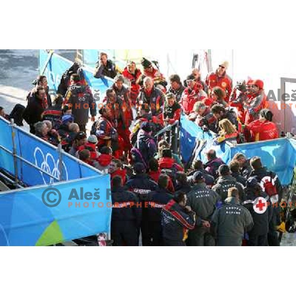 Olympic village in Sestriere during Torino 2006 Winter Olympic Games, Italy on February 10, 2006
