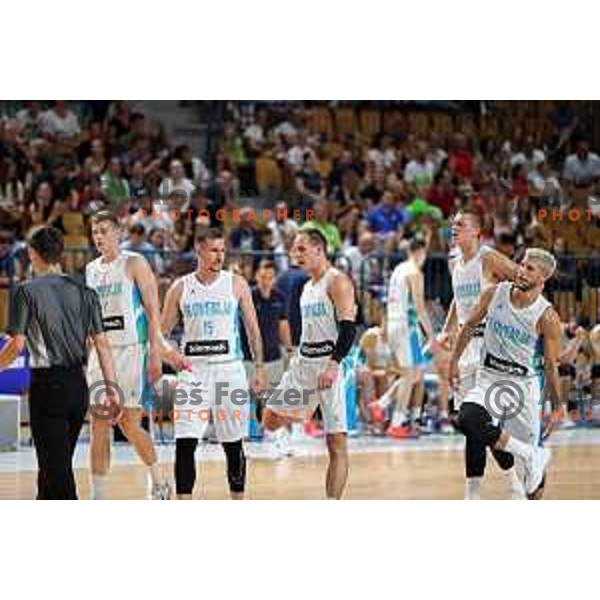 In action during basketball friendly match between Slovenia and Netherlands in Arena Zlatorog, Celje, Slovenia on August 4, 2022