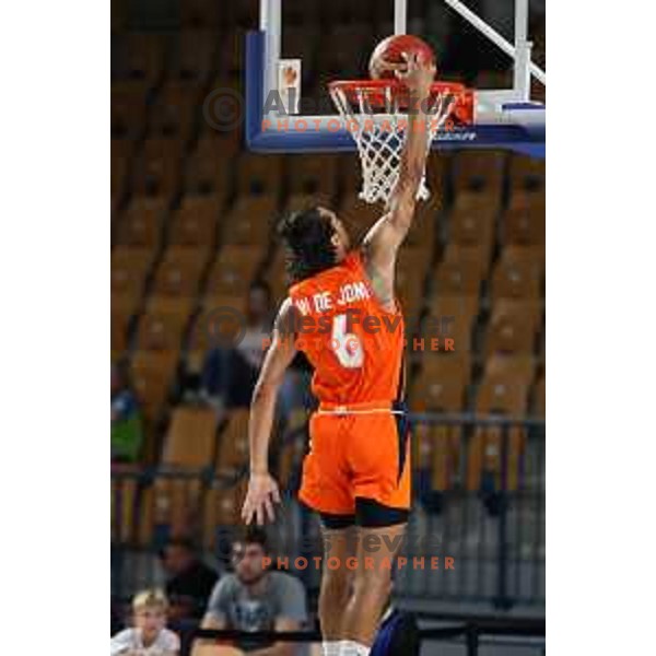 In action during basketball friendly match between Slovenia and Netherlands in Arena Zlatorog, Celje, Slovenia on August 4, 2022