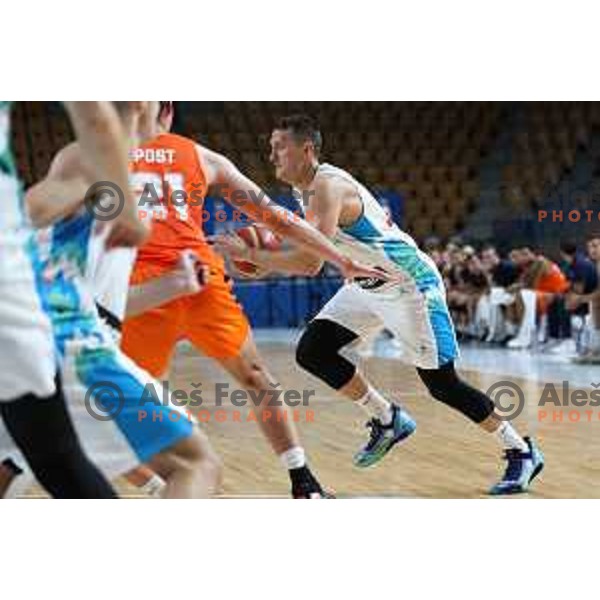 In action during basketball friendly match between Slovenia and Netherlands in Arena Zlatorog, Celje, Slovenia on August 4, 2022