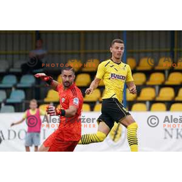 Nedim Hadzic scores goal during Prva Liga Telemach 2022-2023 football match between Kalcer Radomlje and Mura in Domzale, Slovenia on August 7, 2022