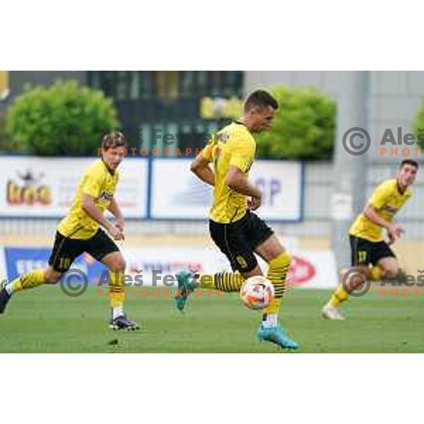 Nedim Hadzic in action during Prva Liga Telemach 2022-2023 football match between Kalcer Radomlje and Mura in Domzale, Slovenia on August 7, 2022