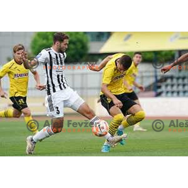 Nedim Hadzic in action during Prva Liga Telemach 2022-2023 football match between Kalcer Radomlje and Mura in Domzale, Slovenia on August 7, 2022