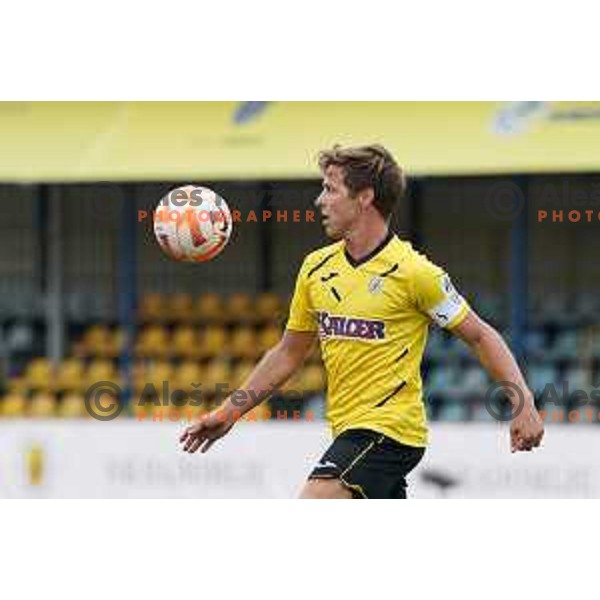 Luka Cerar in action during Prva Liga Telemach 2022-2023 football match between Kalcer Radomlje and Mura in Domzale, Slovenia on August 7, 2022