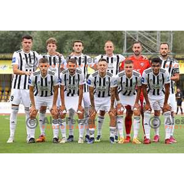 in action during Prva Liga Telemach 2022-2023 football match between Kalcer Radomlje and Mura in Domzale, Slovenia on August 7, 2022