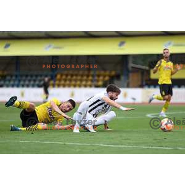 Dardan Shabanhaxhaj in action during Prva Liga Telemach 2022-2023 football match between Kalcer Radomlje and Mura in Domzale, Slovenia on August 7, 2022