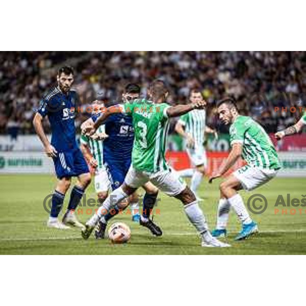in action during Prva liga Telemach football match between Maribor and Olimpija in Ljudski vrt, Maribor, Slovenia on August 7, 2022. Photo: Jure Banfi