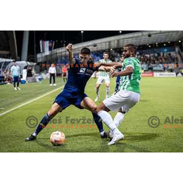 David De Senna Fernandes Sualehe in action during Prva liga Telemach football match between Maribor and Olimpija in Ljudski vrt, Maribor, Slovenia on August 7, 2022. Photo: Jure Banfi