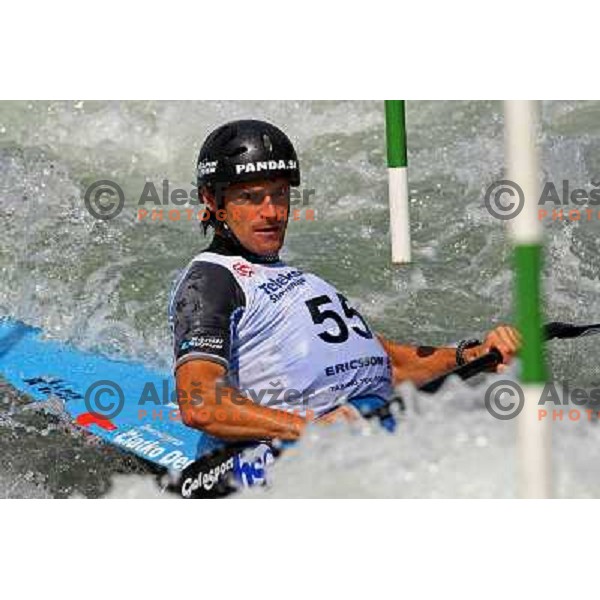 Dejan Kralj (SLO) at qualification run at ICF Kayak&Canoe Slalom World Cup in Tacen, Ljubljana, Slovenia 28.6.2008. Photo by Ales Fevzer 