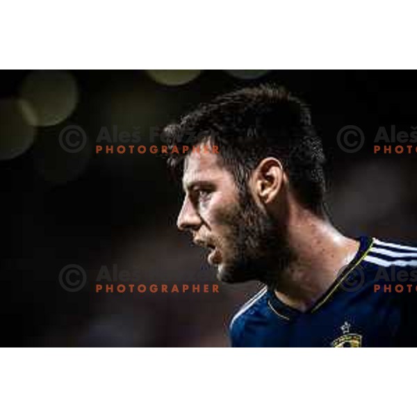 Roko Baturina in action during Prva liga Telemach football match between Maribor and Olimpija in Ljudski vrt, Maribor, Slovenia on August 7, 2022. Photo: Jure Banfi