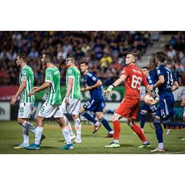 Matevz Vidovsek in action during Prva liga Telemach football match between Maribor and Olimpija in Ljudski vrt, Maribor, Slovenia on August 7, 2022. Photo: Jure Banfi