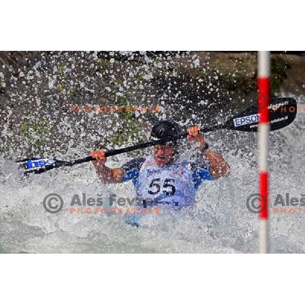 Dejan Kralj at qualification run at ICF Kayak&Canoe Slalom World Cup in Tacen, Ljubljana, Slovenia 28.6.2008. Photo by Ales Fevzer 