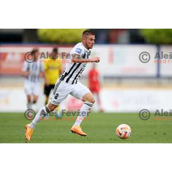 Luka Bobicanec in action during Prva Liga Telemach 2022-2023 football match between Kalcer Radomlje and Mura in Domzale, Slovenia on August 7, 2022