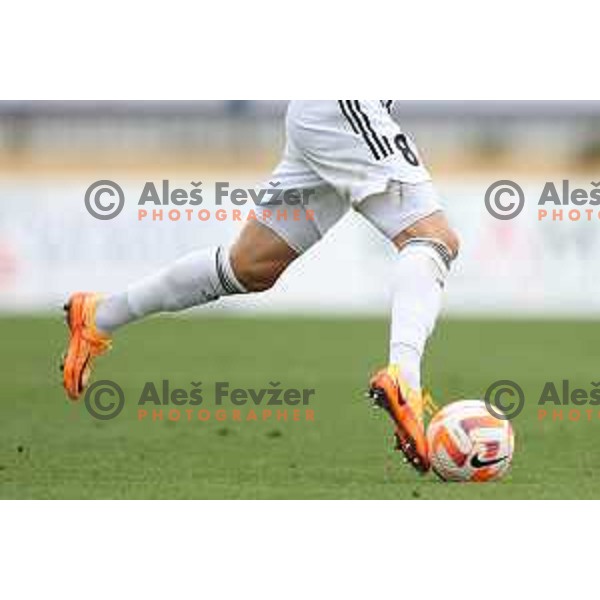 Luka Bobicanec in action during Prva Liga Telemach 2022-2023 football match between Kalcer Radomlje and Mura in Domzale, Slovenia on August 7, 2022