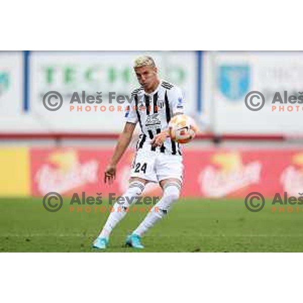 Tio Cipot in action during Prva Liga Telemach 2022-2023 football match between Kalcer Radomlje and Mura in Domzale, Slovenia on August 7, 2022